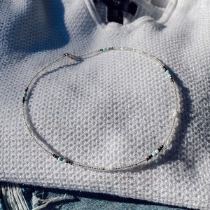 beaded choker necklace